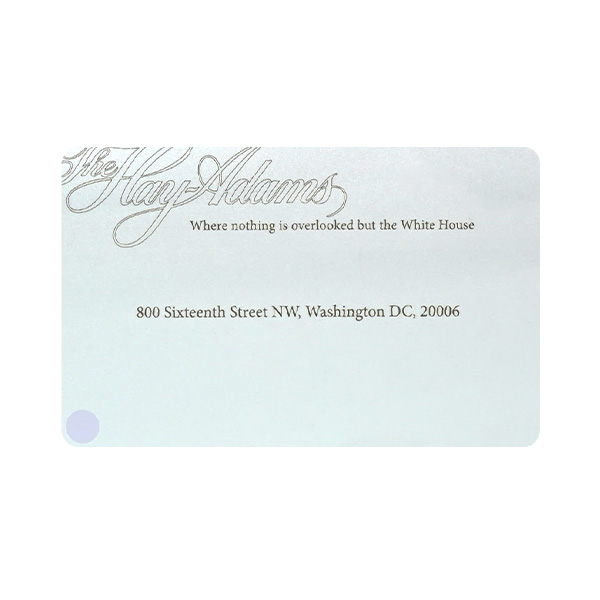 PVC炫彩珠光底智能卡定造