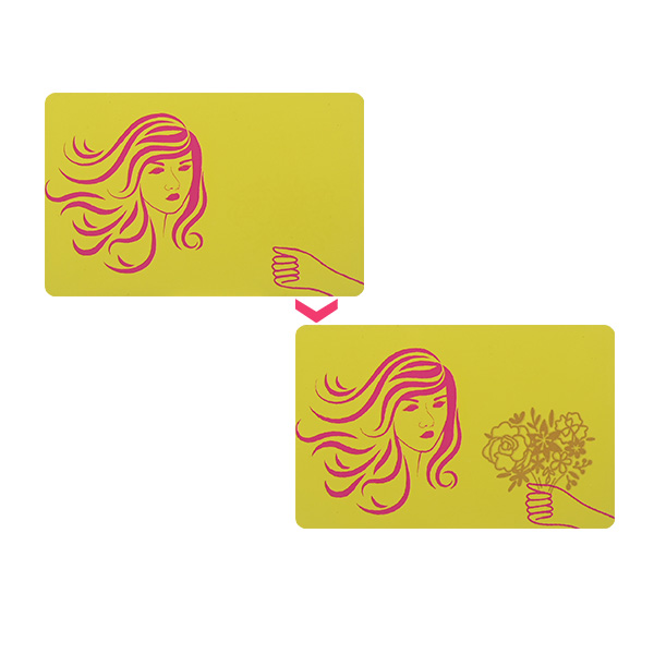 NFC光变智能卡NFC遇紫表线变色智能卡